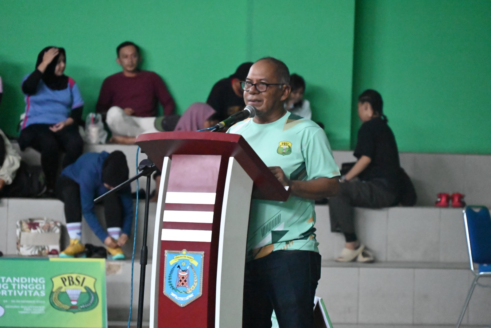 Plt Kadisporapar Beri Sambutan Acara Bupati Paser Open 2024 Kejuaraan Bulu Tangkis Di Kabupaten Paser
