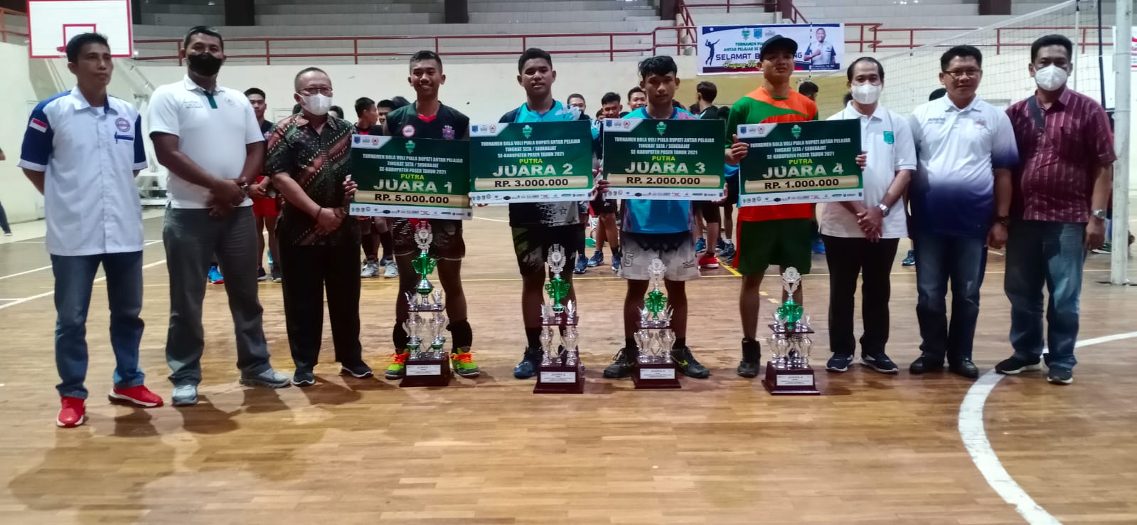 Turnamen Boli Voli Piala Bupati Paser 2021 Ajang Seleksi Atlet Potensial